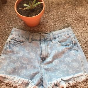 Hollister High Rise Jean Shorts